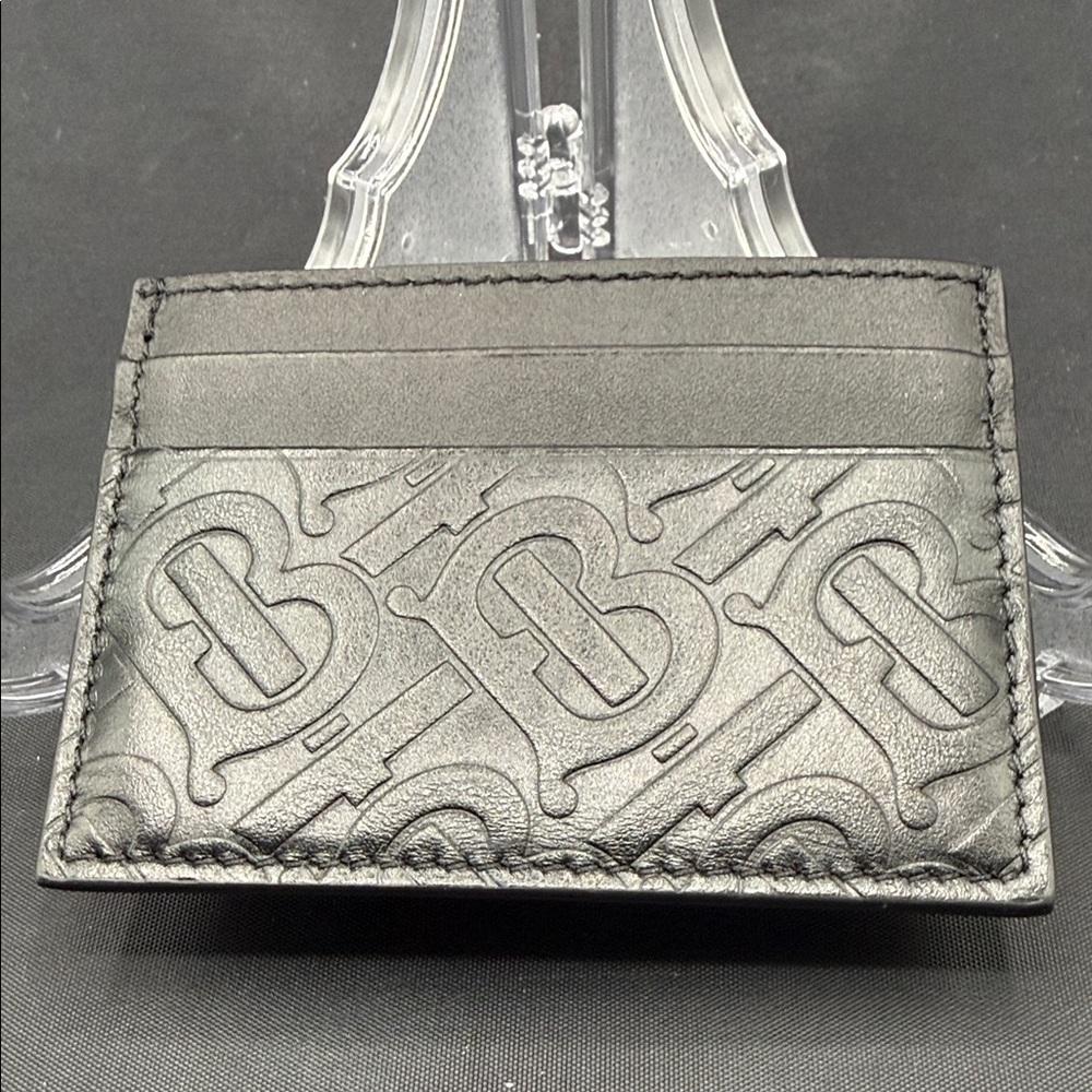 Buberry  Embossed Leather Card Holder